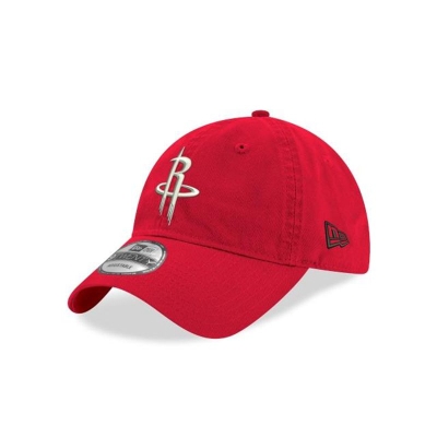 Red Houston Rockets Hat - New Era NBA Core Classic 9TWENTY Adjustable Caps USA5891764